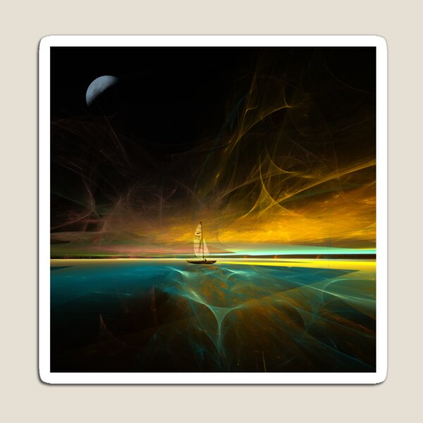 Item preview, Sailing under the magical moon designed and sold by walstraasart.