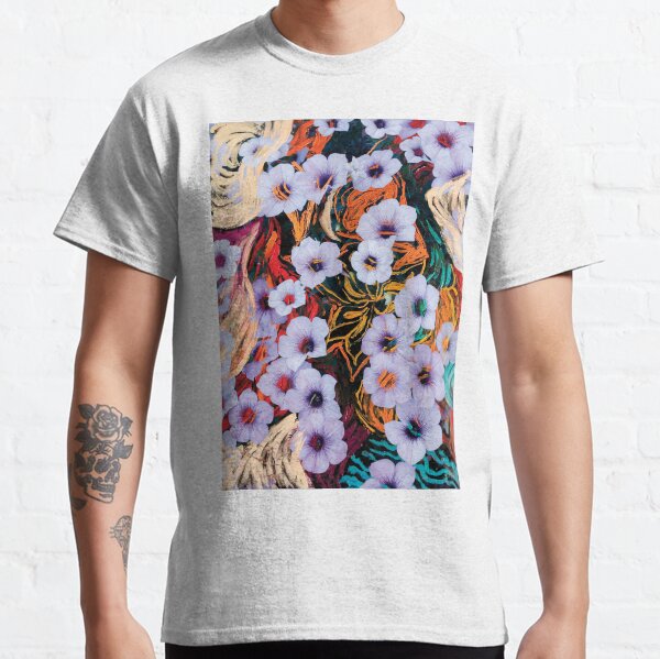 floating ethereal flowers abstraction Classic T-Shirt