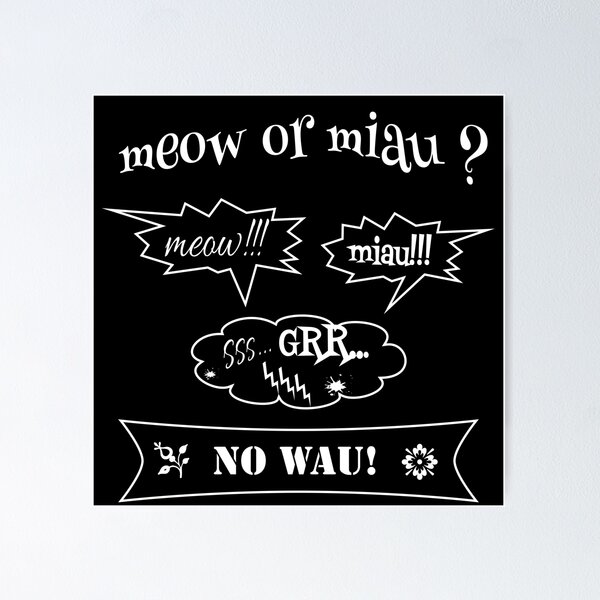 Item preview, meow or meow designed and sold by Gladwigshausen.