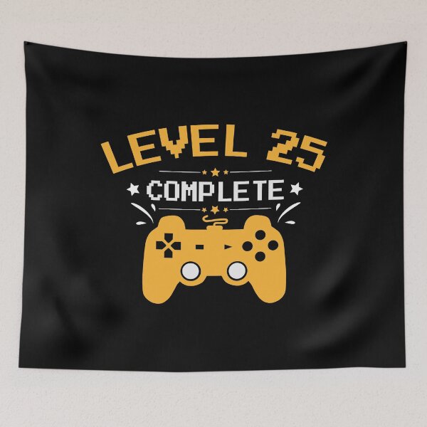 Item preview, Gamer Shirt Level 25 Complete Gaming Birthday Gift Tee designed and sold by haselshirt.