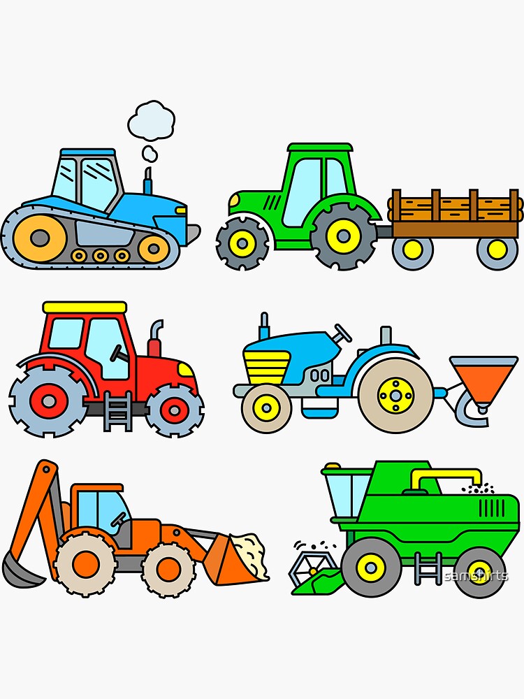 *Little Stickers Tractors and Trucks