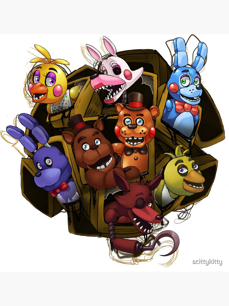 Five Nights at Freddy's 2 Magnet for Sale by scittykitty