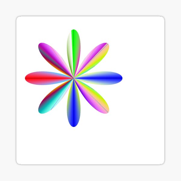 Cyber Pansy Sticker