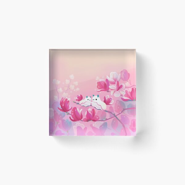 Magnolia sea slug Acrylic Block