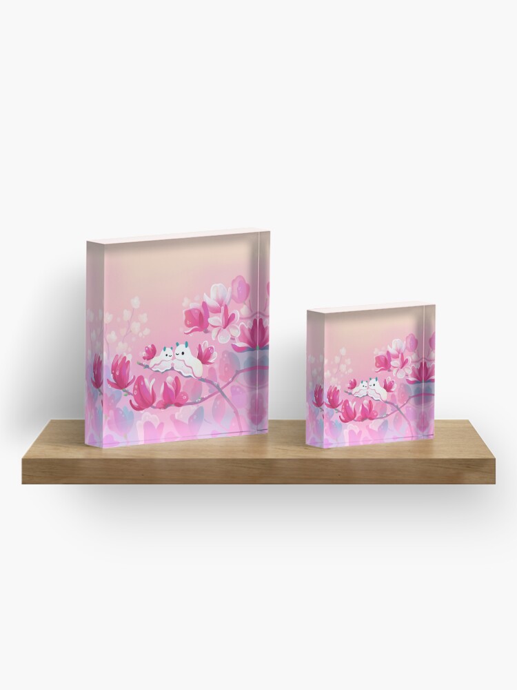 Alternate view of Magnolia sea slug Acrylic Block