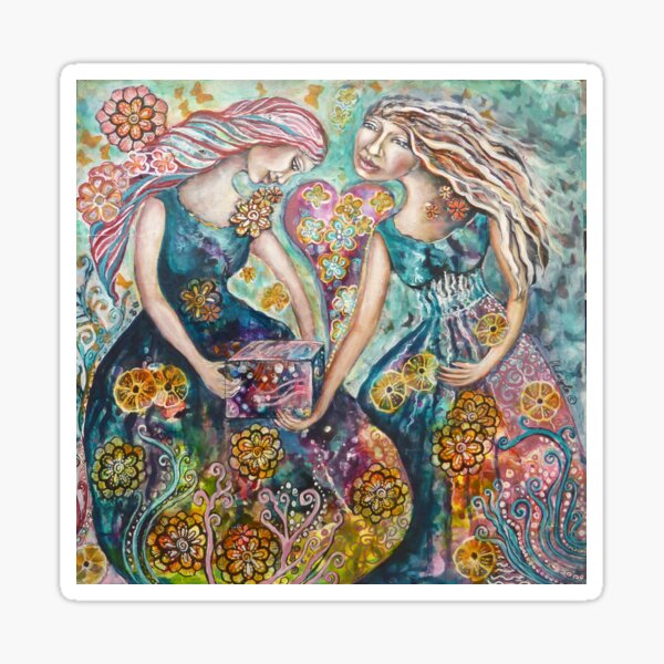 The Gift by Cheryle Bannon Sticker