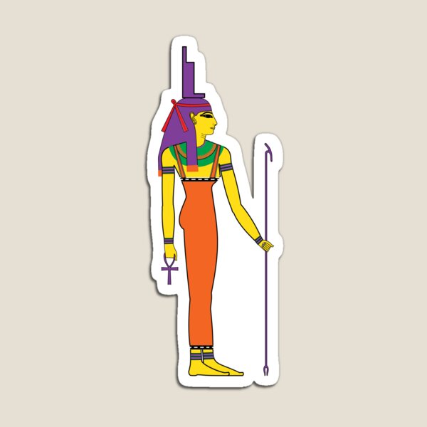 Isis Fresh Colors Egyptian Gods Goddesses And Deities Magnet For Sale By Freshthreadshop