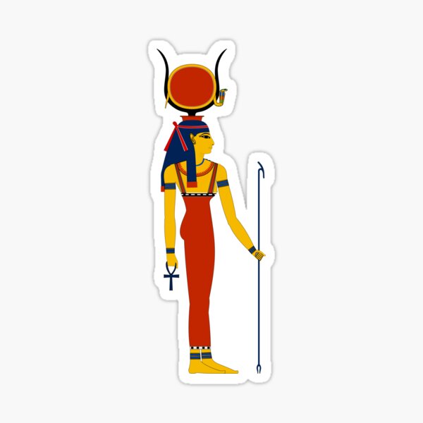 Hathor Solar | Egyptian Gods, Goddesses, and Deities Sticker
