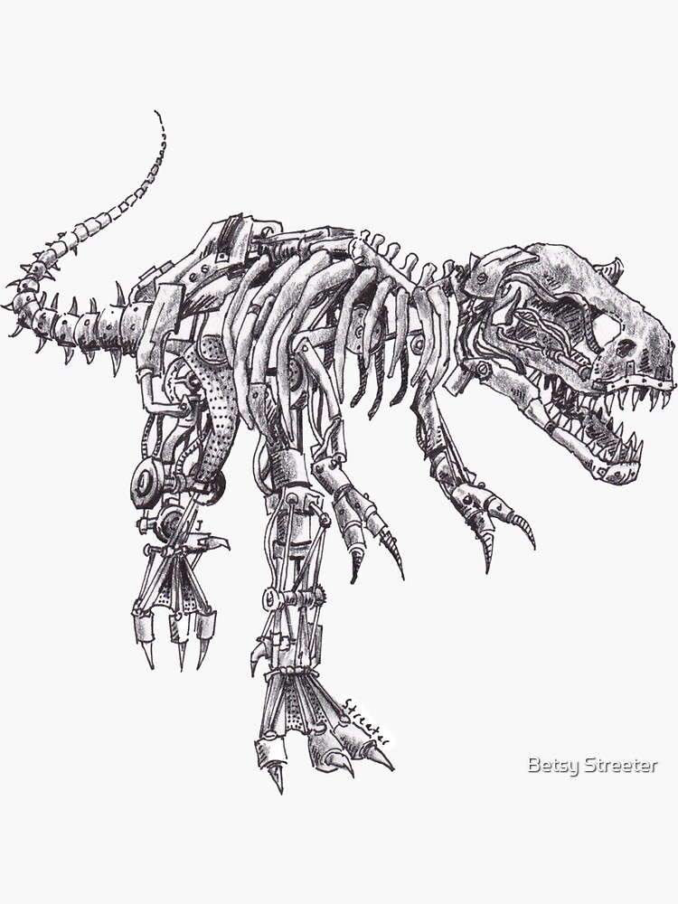 Steampunk T-Rex by betsystreeter