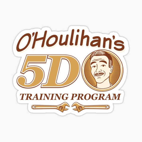 O'Houlihan's 5D Training Program - Dark Sticker