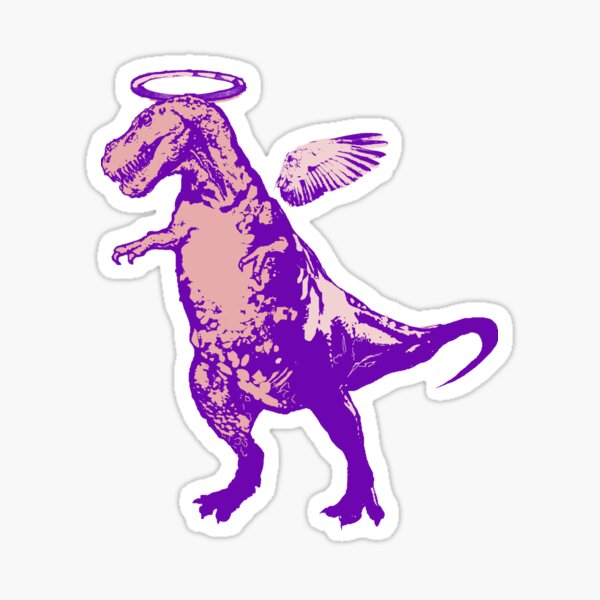Angel Rex (purple and pink) Sticker