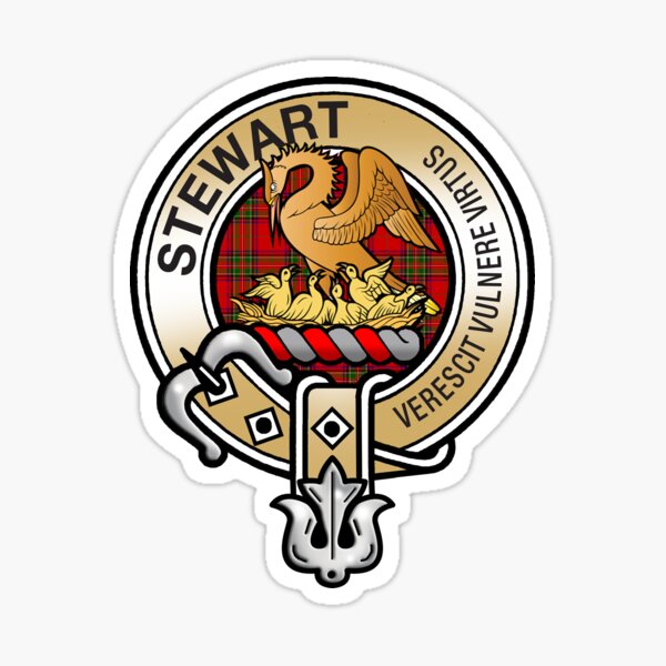 Stewart Clan Crest Sticker