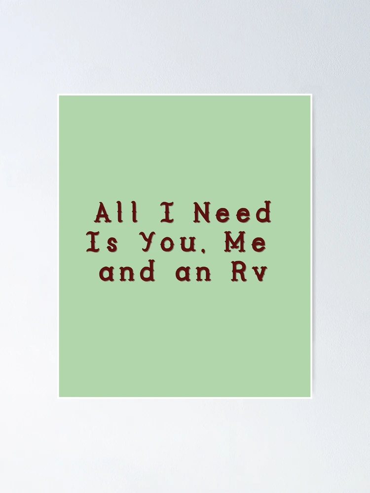 Thumbnail 1 of 3, Poster, You Me RV Green designed and sold by EclecticDesign.