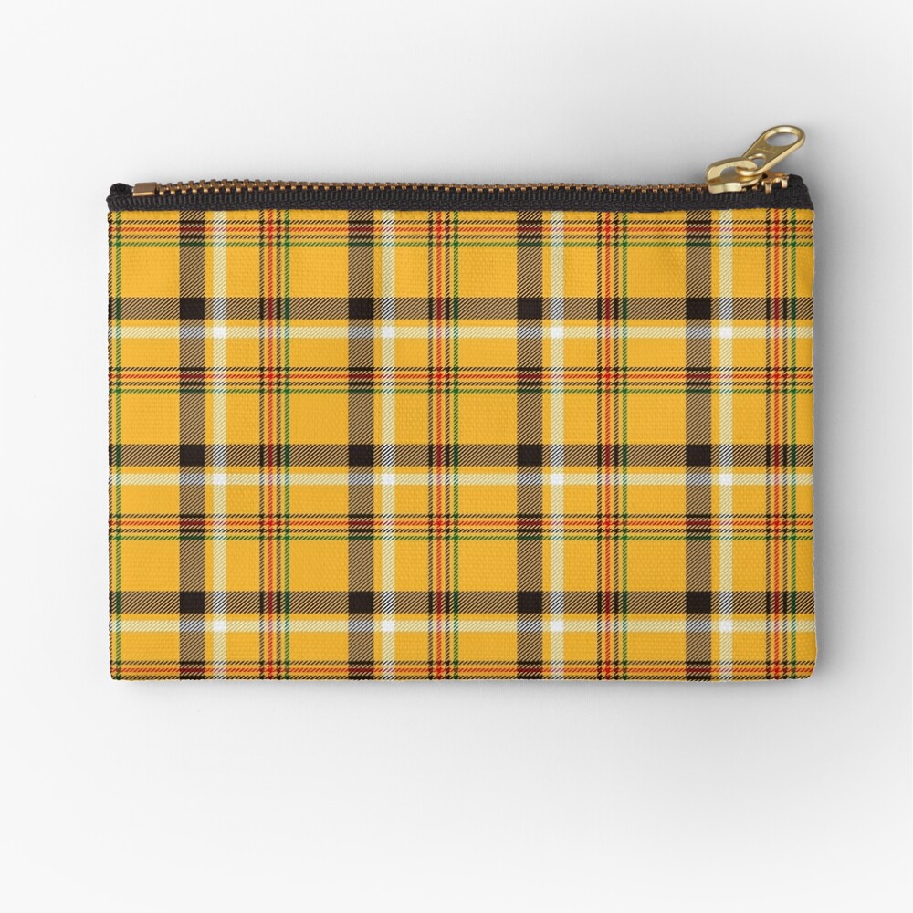 yellow plaid purse