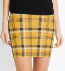 Yellow Plaid Mini Skirt