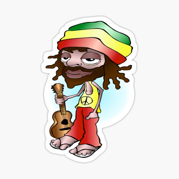 Stickers Sur Le Theme Cool Rasta Man Redbubble