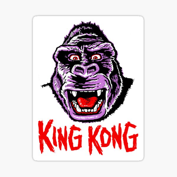 "KING KONG" Sticker by ManiYackMonster Redbubble