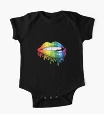 Rainbow LGBT Kussmund Baby Body Kurzarm