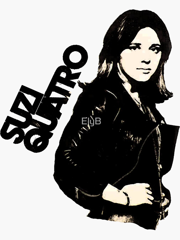 "Suzi Quatro" Sticker by ElyB | Redbubble