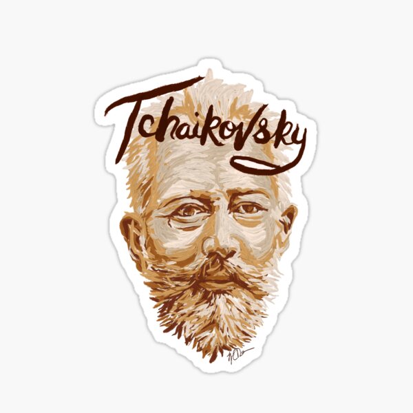 Item preview, Tchaikovsky - classical music composer designed and sold by fortissimotees.