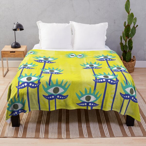 Item preview, Evil Eye Nazar protective Garden Yellow designed and sold by Ruby The Illustrator.