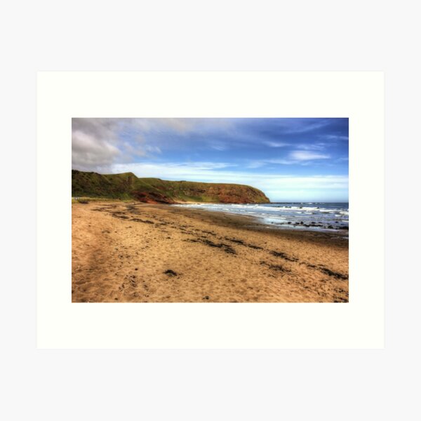 The Beach at Pease Bay Art Print