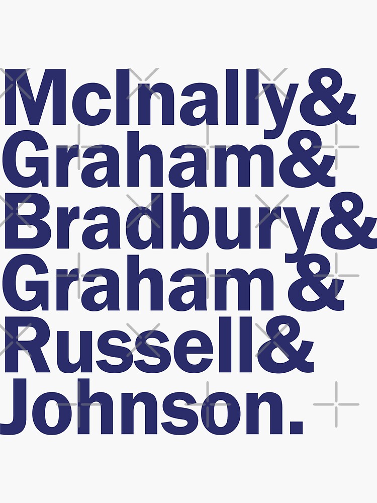 Thumbnail 3 of 3, Sticker, 6 Try Heroes - Navy Text designed and sold by srbpodcast.