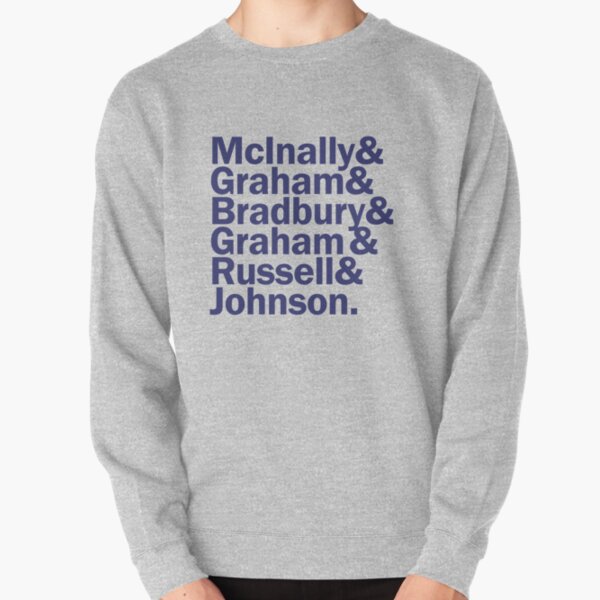 6 Try Heroes - Navy Text Pullover Sweatshirt