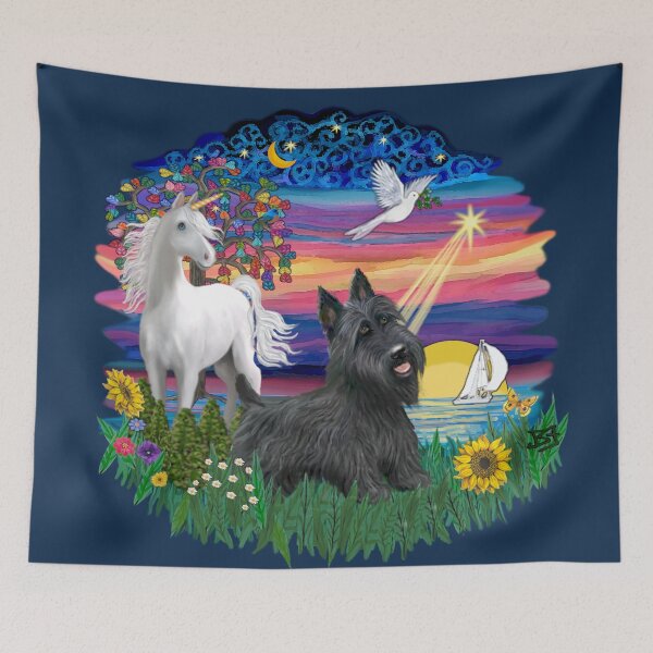 Item preview, Magical Night with a Scottish Terrier designed and sold by JeanBFitzgerald.