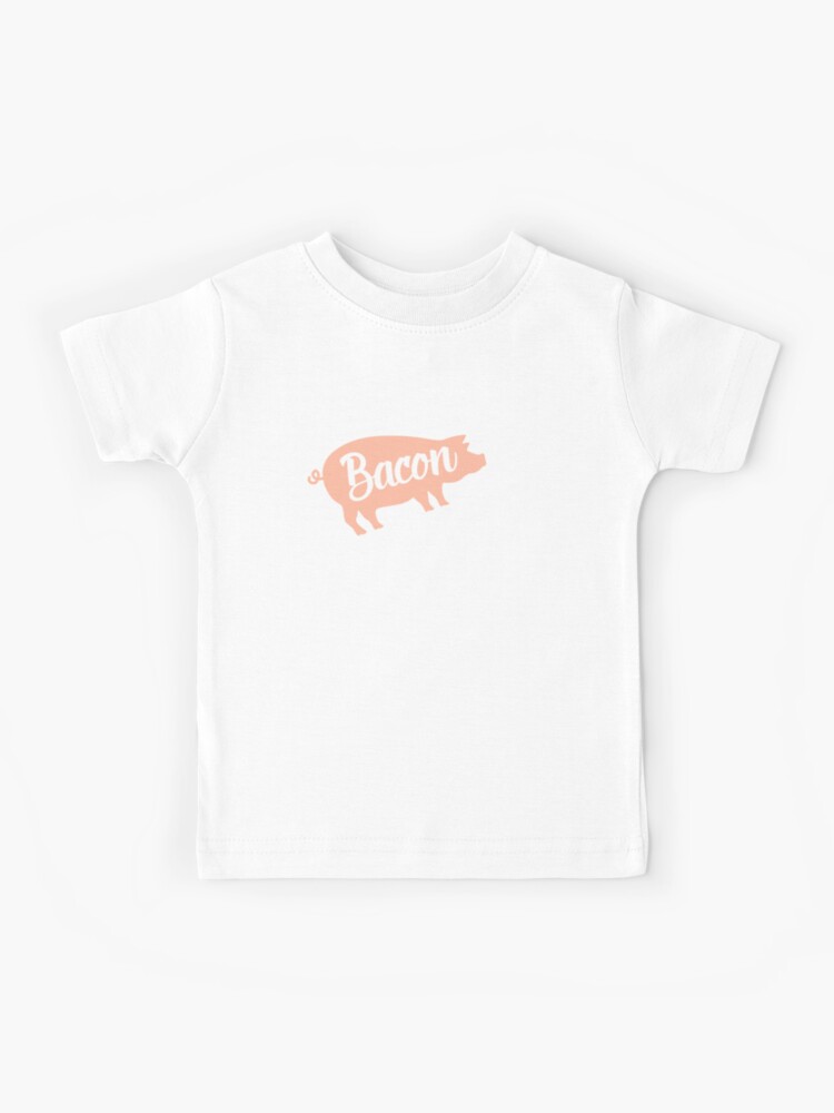 Funny Bacon Lovers Spirit Animal T Shirt Gift Pig Kids T Shirt By Plasma59 Redbubble - orange bacon t shirt roblox