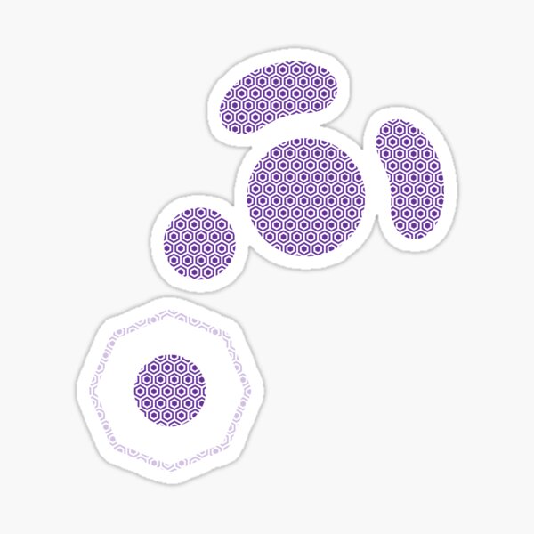 Vista previa del artículo con la obra «Símbolo del botón del controlador Gamecube - Logotipo del hexágono púrpura», diseñado y vendido por joshdbb.