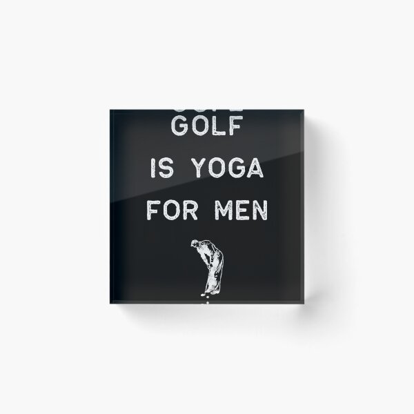 Item preview, Golf Shirt Golf Is Yoga White Golfing Golfers Funny Dad Gift designed and sold by threadsmonkey.