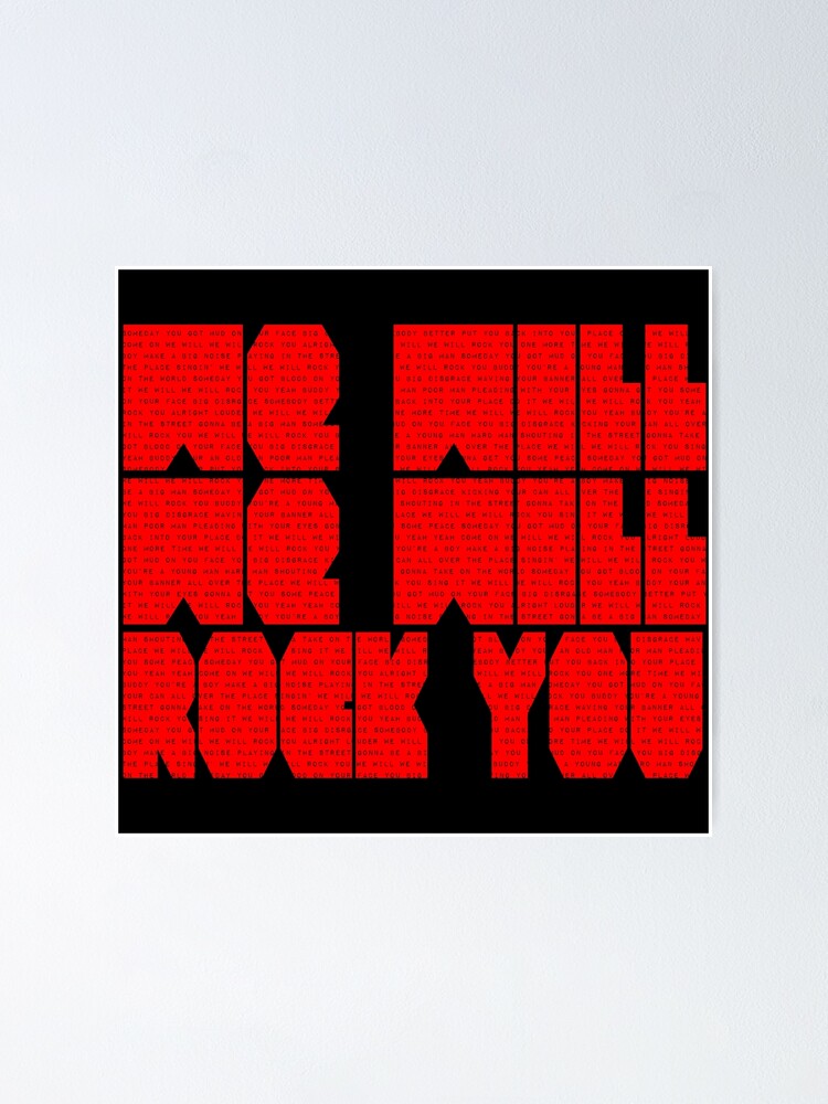 Queen - We Will Rock You Lyrics