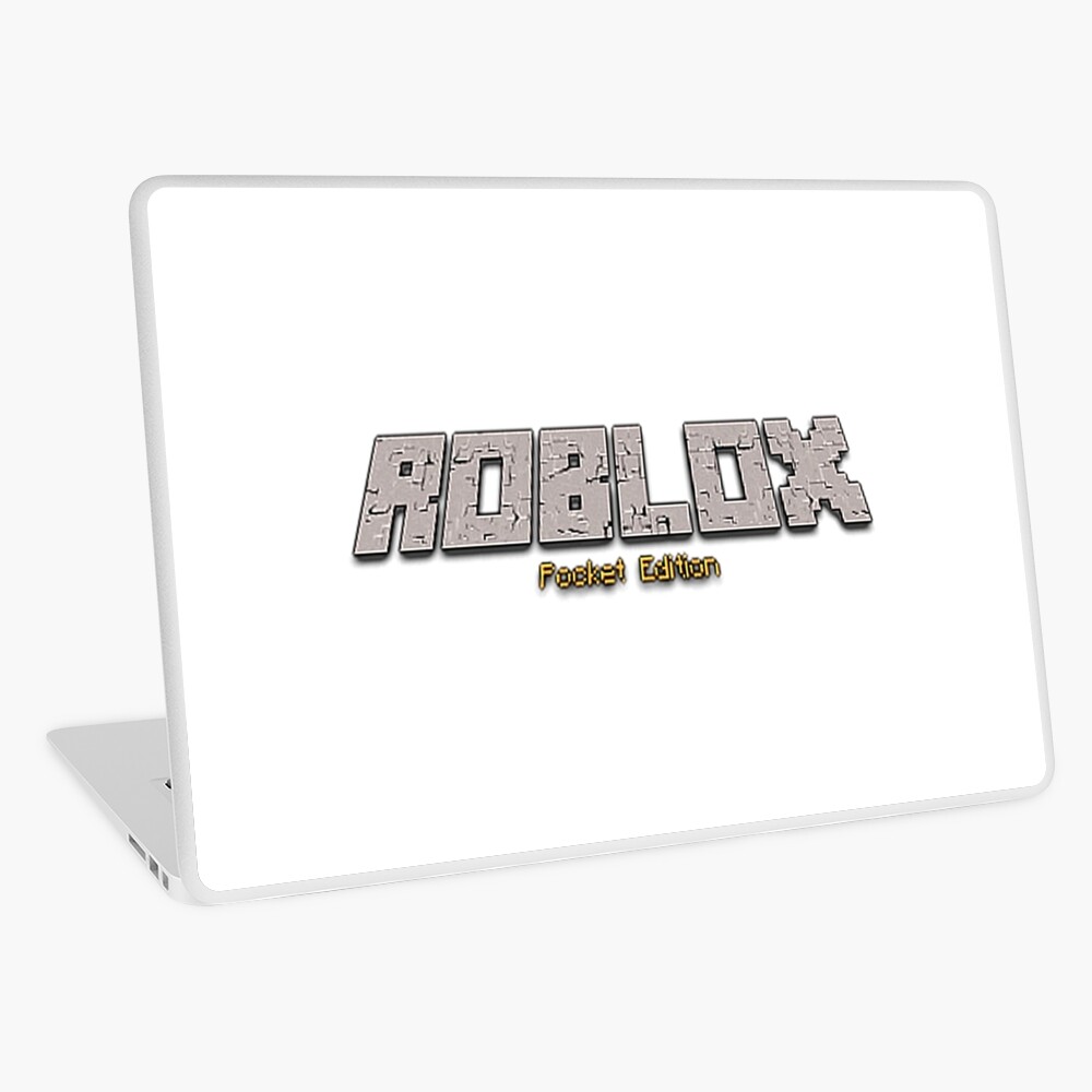 Roblox Pocket Edition Minecraft Logo Laptop Skin By Thkh Designs Redbubble - roblox laptop sticker