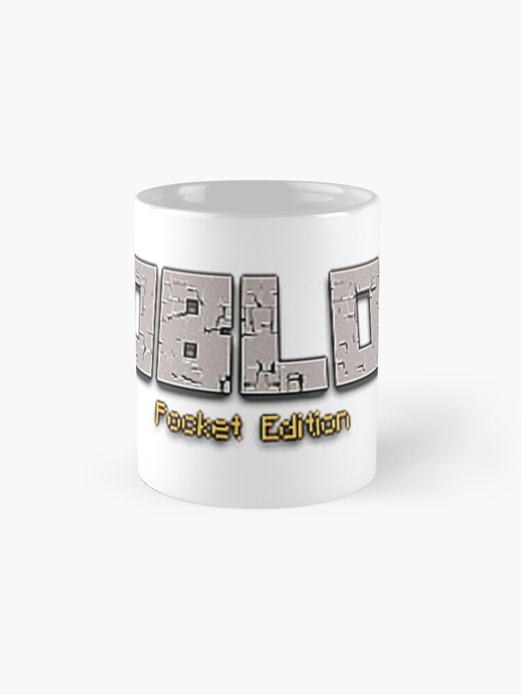 Roblox Pocket Edition Minecraft Logo Mug By Thkh Designs Redbubble - tazas roblox redbubble