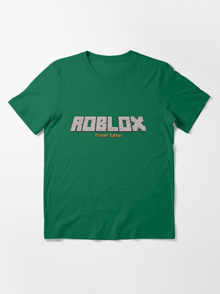 Roblox Pocket Edition Minecraft Logo T Shirt By Thkh Designs Redbubble - roblox and minecraft logo