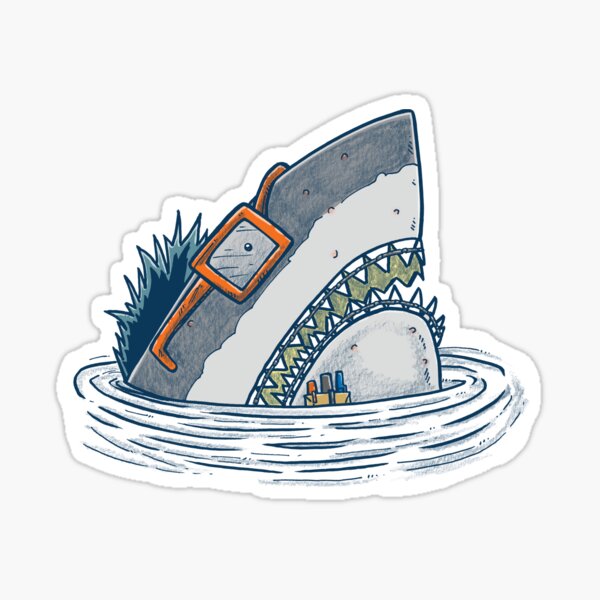 The Nerd Shark Sticker