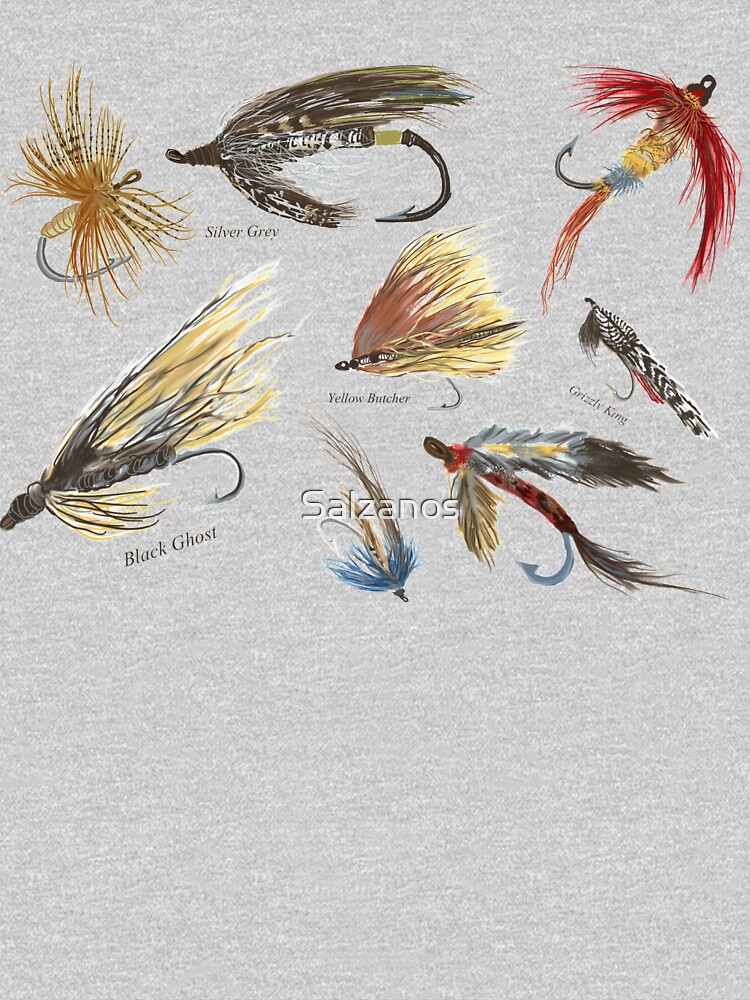 Vintage Fly Fishing Lures! Essential T-Shirt for Sale by Salzanos