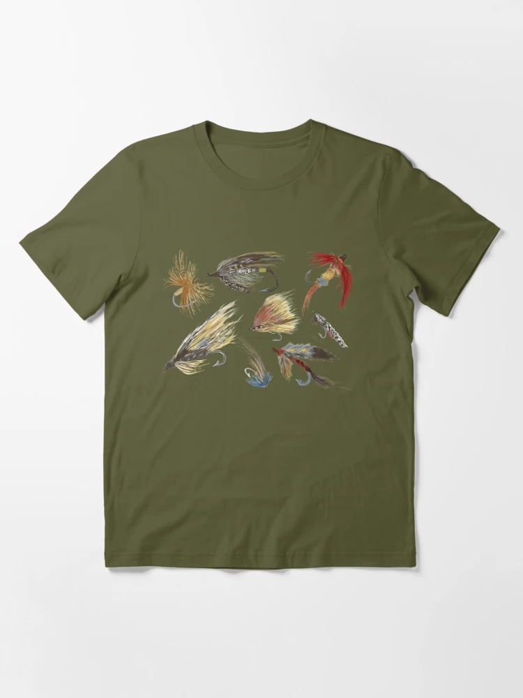 Vintage Fly Fishing Lures! Essential T-Shirt for Sale by Salzanos