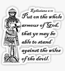 EPHESIANS 6:11 ARMOUR OF GOD Sticker