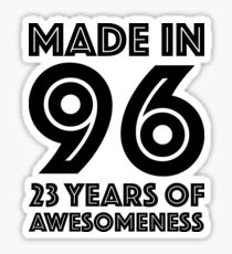 23rd Birthday Gift Adult Age 23 Year Old Men Women Daughter Son Sticker