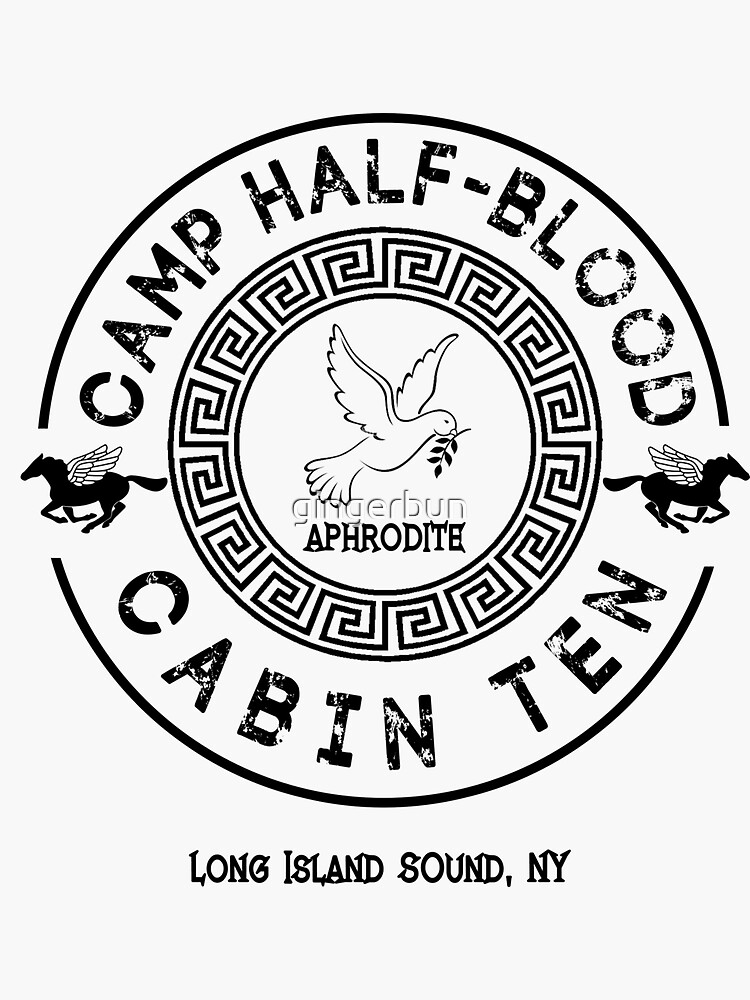 Percy Jackson - Camp Half-Blood - Cabin Ten - Aphrodite Stickers