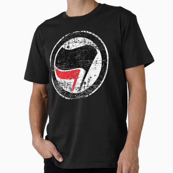 Item preview, Rote und schwarze Antifa-Flagge designed and sold by LeftFist.