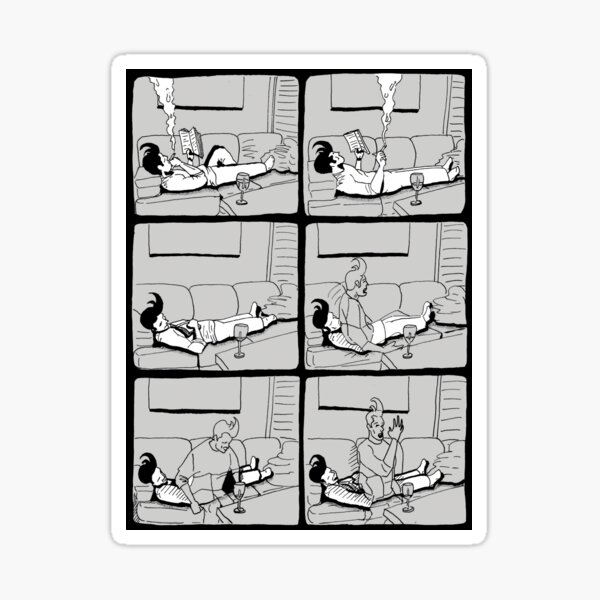 Astral Projection B&W Sticker