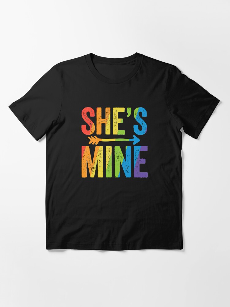 She's Mine Lesbian Pride Shirt Lgbt Bride Wedding Pride