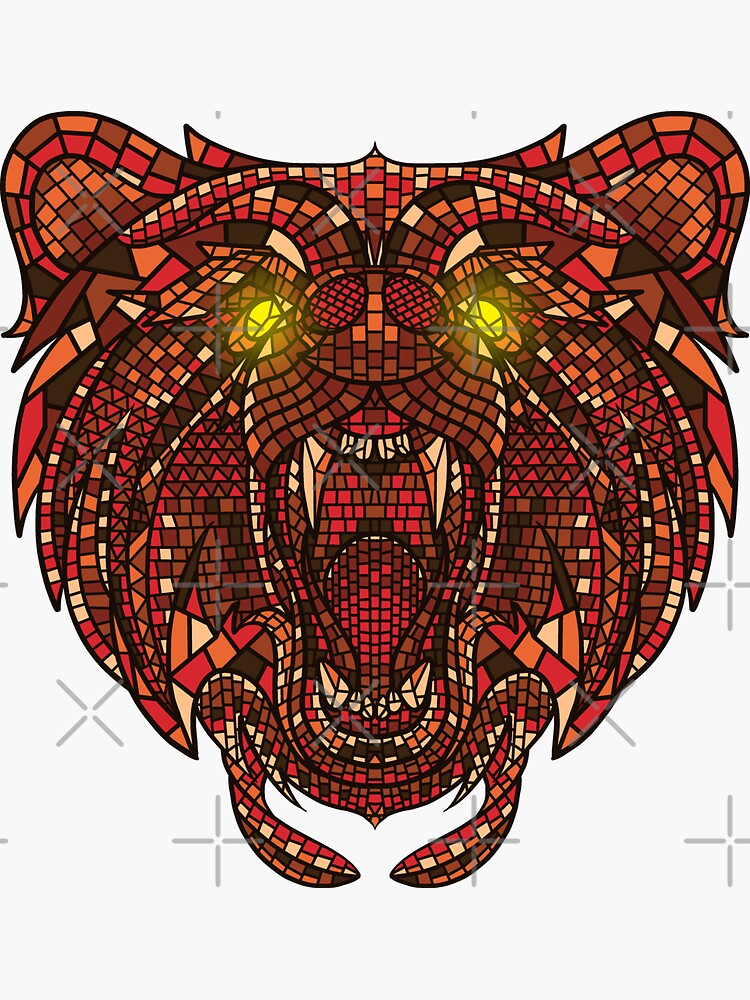 Bear Mosaic by GODZILLARGE