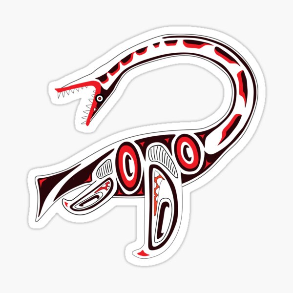 Kwakwaka'wakw elasmosaur Sticker