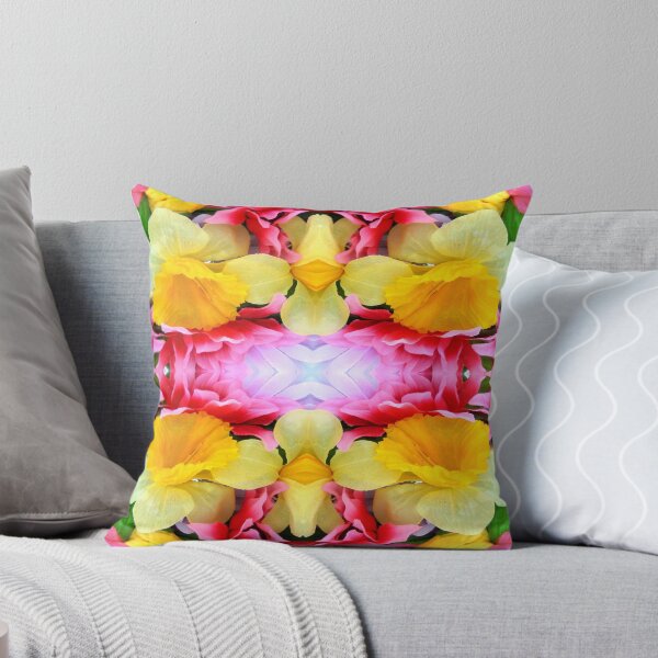Item preview, Bright Pink&Yellow Spring Flower Mix designed and sold by BethofArt.