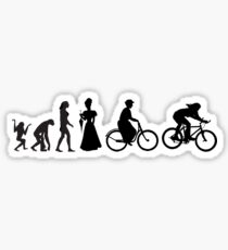 Bike Women's Evolution of Cycling Sticker