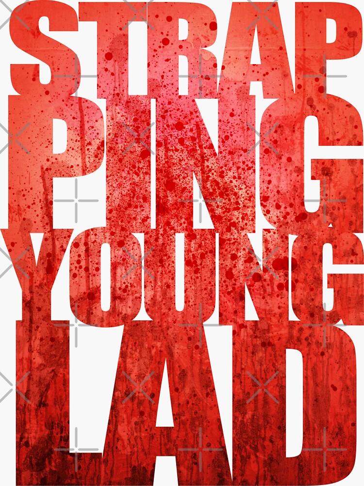 "Strapping Young Lad" Sticker by VanHogTrio | Redbubble